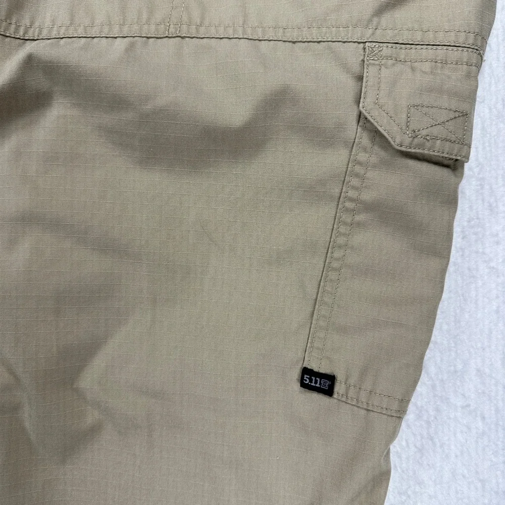5.11 Tactical Series Pants Mens 42/30 Khaki Ripstop Cargo Trousers 74273